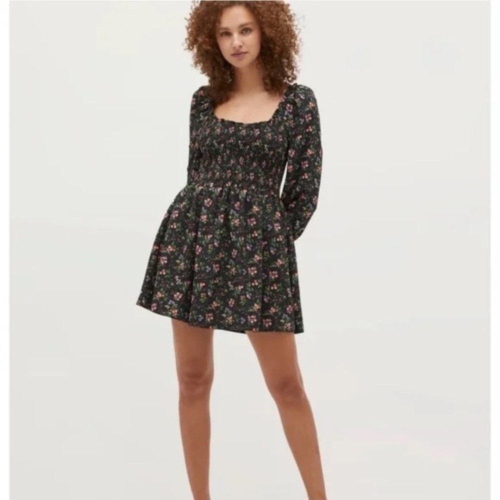 Hill House Norah The Nap Dress in Multi Berry Crepe - Size Medium